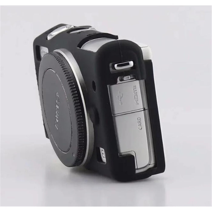 Flexible Silicone Protective Camera Case for Canon EOS M100 - Black - 3