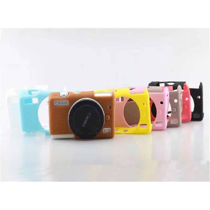 Flexible Silicone Protective Camera Case for Canon EOS M100 - Black - 7