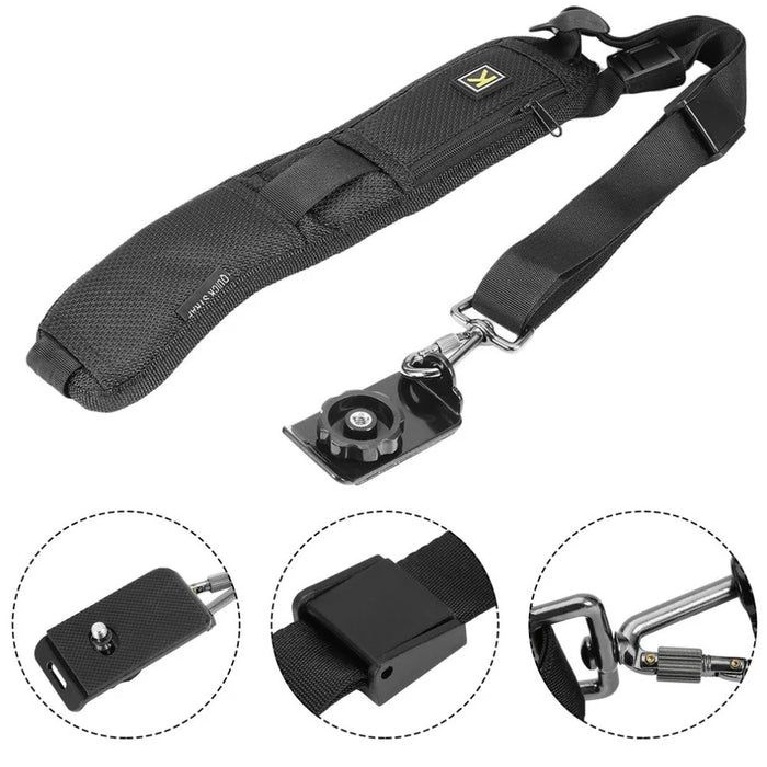 Single Shoulder Camera Belt Strap for Canon Nikon Olympus Pentax Panasonic Sony Cameras - 1
