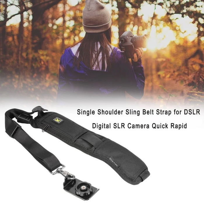 Single Shoulder Camera Belt Strap for Canon Nikon Olympus Pentax Panasonic Sony Cameras - 5