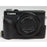 PU Leather Half Camera Case Bag Cover Protector for Canon PowerShot G7 X Mark III - Black - 1