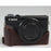 Genuine Leather Half Camera Case Bag Cover Protector for Canon PowerShot G7 X Mark III - Coffee - 1