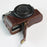 Genuine Leather Half Camera Case Bag Cover Protector for Canon PowerShot G7 X Mark III - Coffee - 6