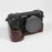 Genuine Leather Camera Protection Base Protection Semi-Case for Sony A6600 - Coffee - 2