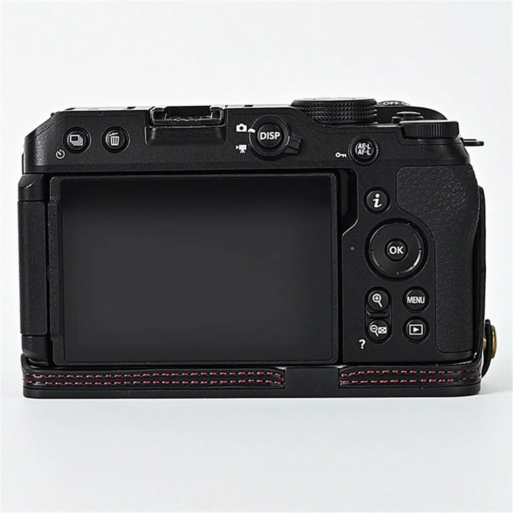 Quality PU Leather Half Bottom Protective Case for Nikon Z50 / Z30 - Black - 4
