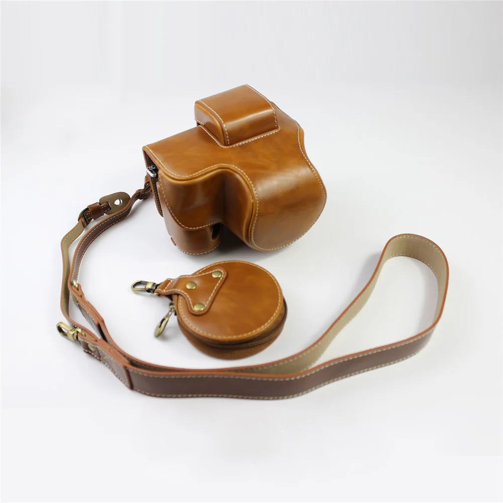 NIKON Z50 / Z30 Luxury Version with Battery Hole Camera Leather Case - Brown - 1