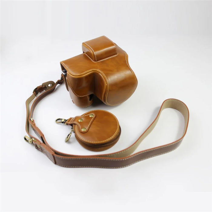 NIKON Z50 / Z30 Luxury Version with Battery Hole Camera Leather Case - Brown - 1