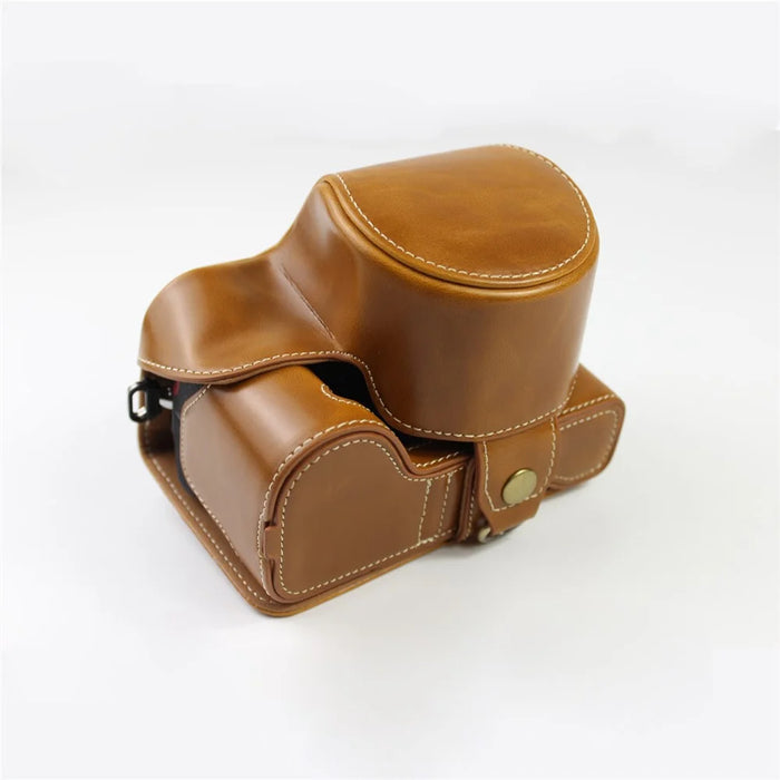 NIKON Z50 / Z30 Luxury Version with Battery Hole Camera Leather Case - Brown - 2