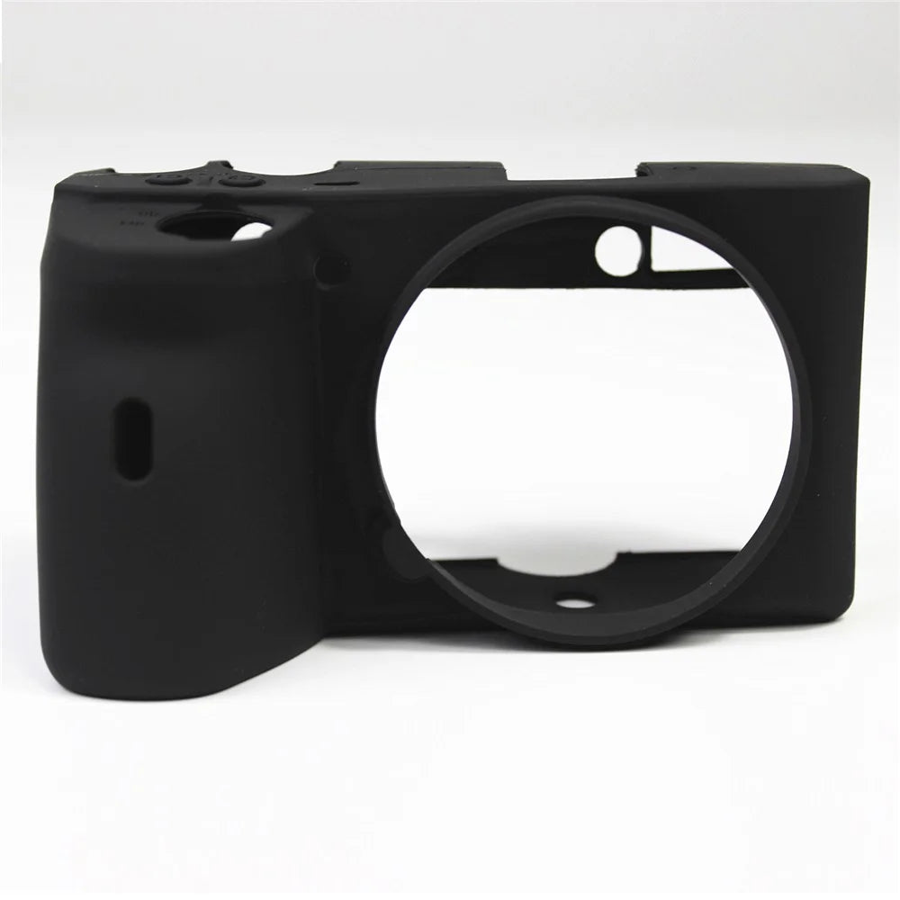 Soft Silicone Protective Pouch Case for Sony A6600 Camera - Black - 1