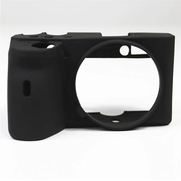 Soft Silicone Protective Pouch Case for Sony A6600 Camera - Black - 1