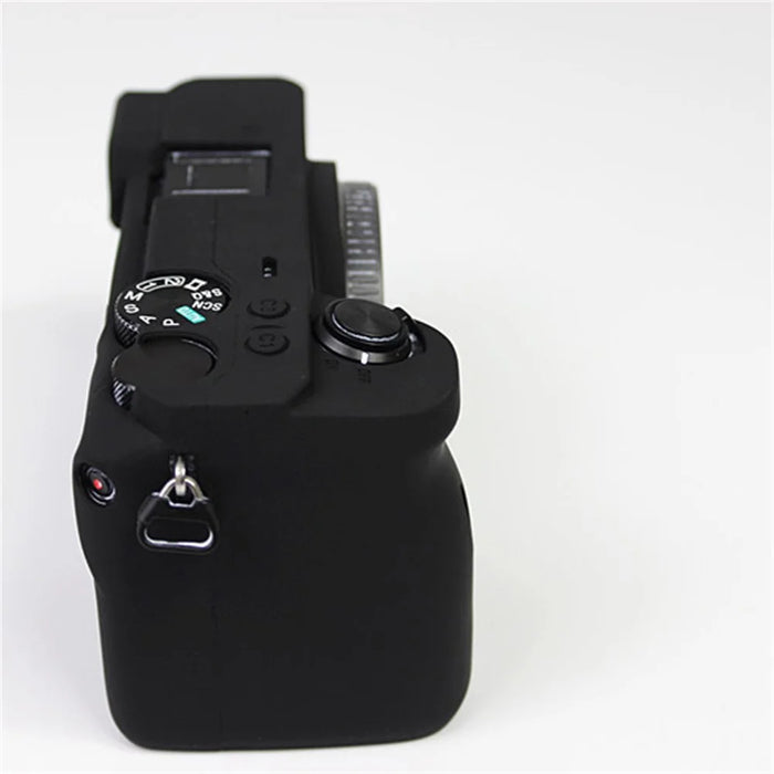 Soft Silicone Protective Pouch Case for Sony A6600 Camera - Black - 5