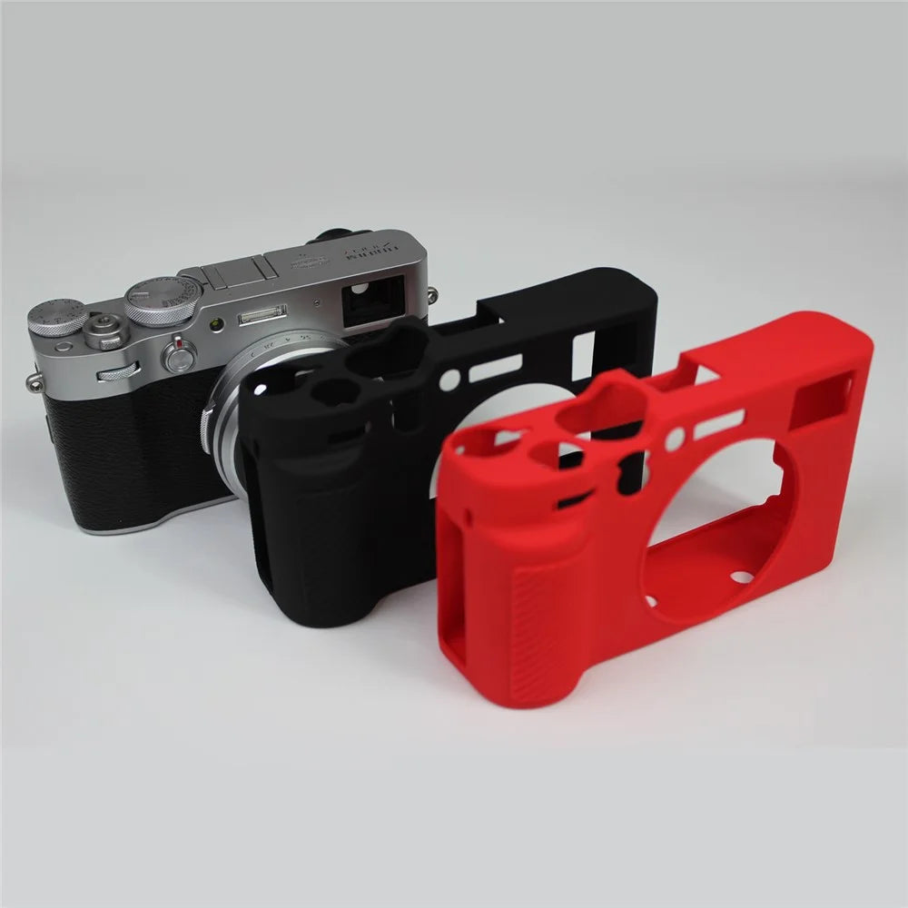 Shockproof Silicone Protective Camera Case for FUJIFILM X100V - Black - 6