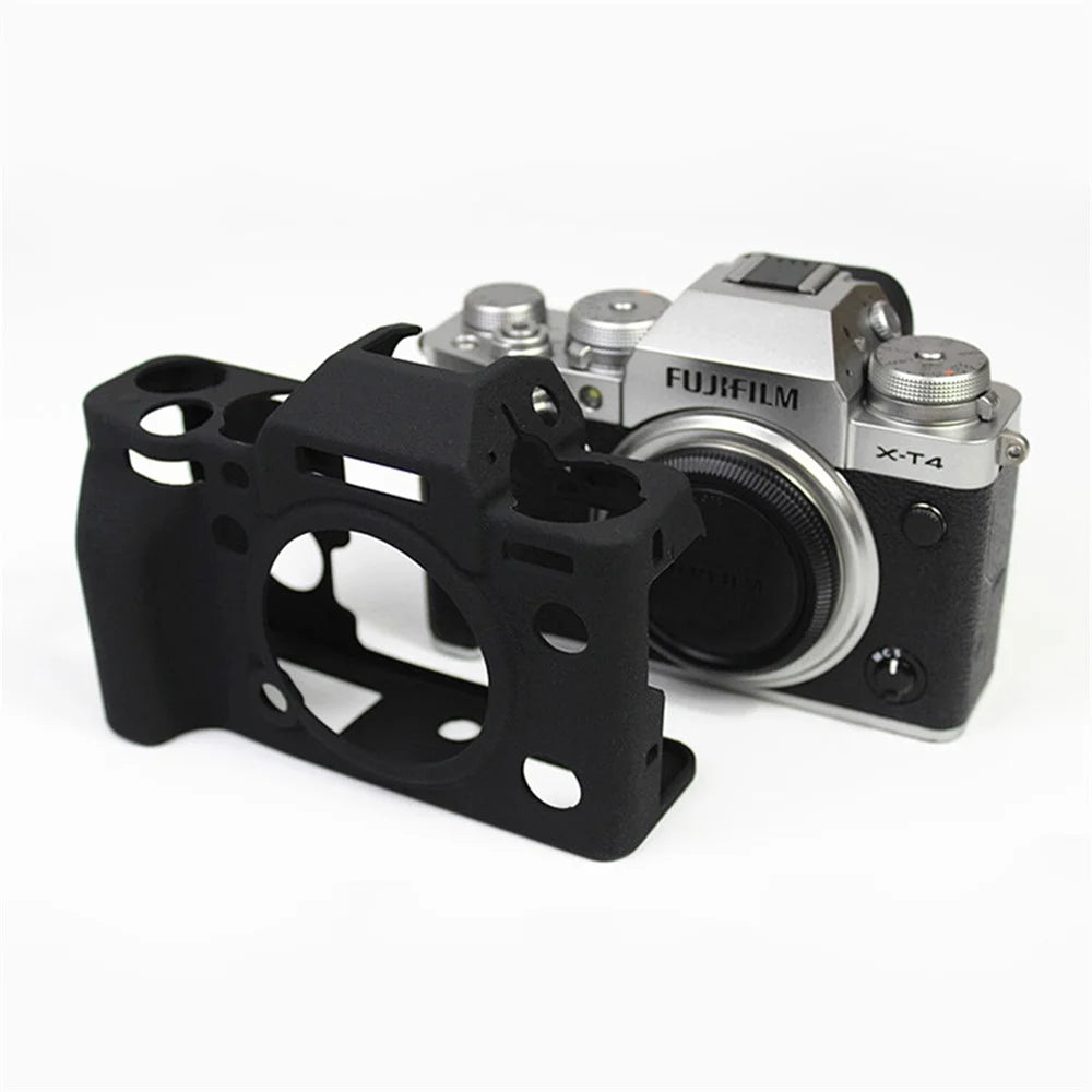 Soft Silicone Protective Case for FUJIFILM X-T4 - Black - 1