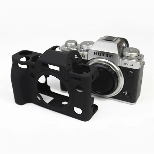 Soft Silicone Protective Case for FUJIFILM X-T4 - Black - 1