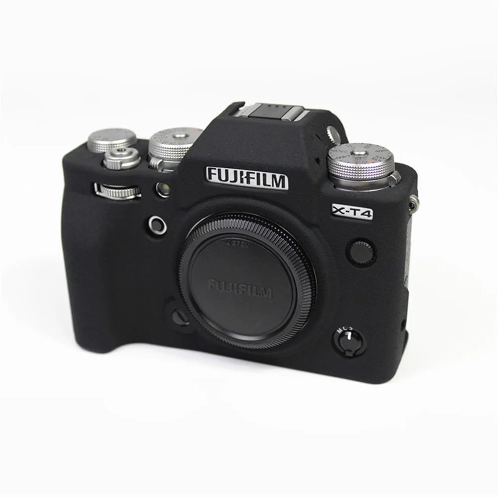 Soft Silicone Protective Case for FUJIFILM X-T4 - Black - 3
