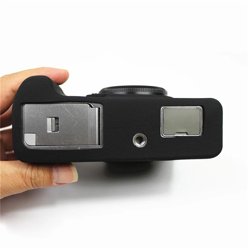 Soft Silicone Protective Case for FUJIFILM X-T4 - Black - 5