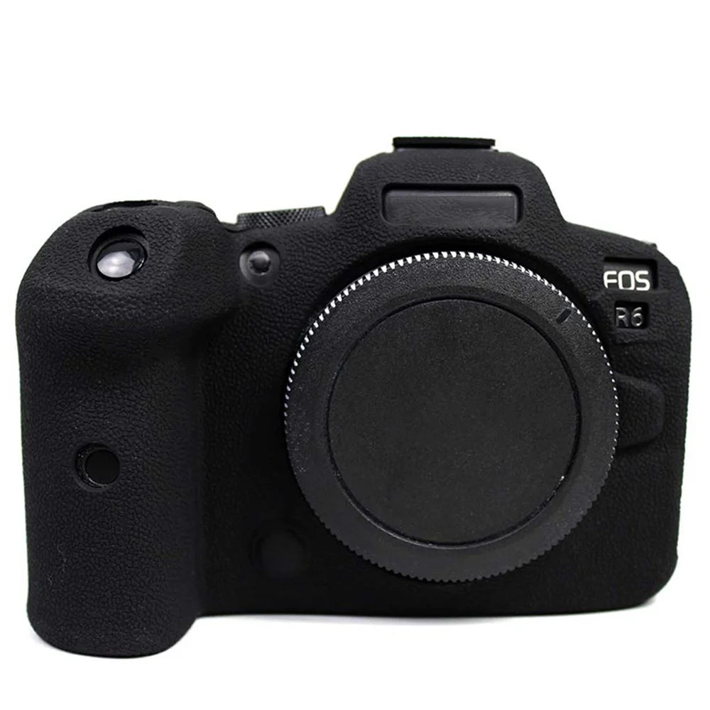 Soft Silicone Case for Canon EOS R6 Camera - Black - 1