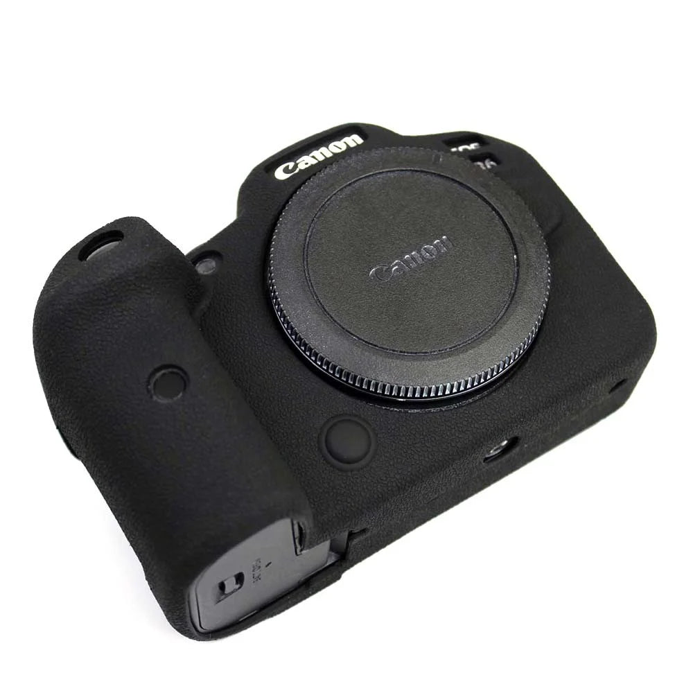 Soft Silicone Case for Canon EOS R6 Camera - Black - 3