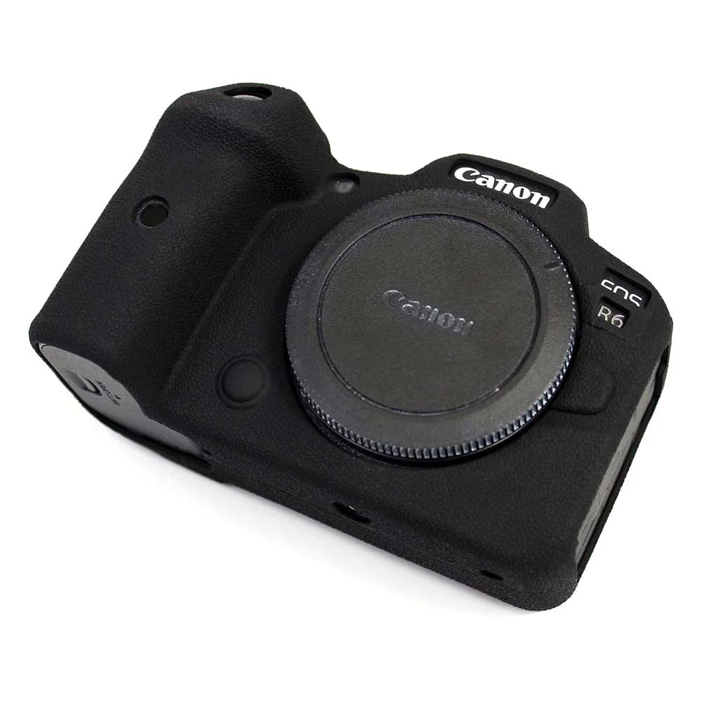 Soft Silicone Case for Canon EOS R6 Camera - Black - 4