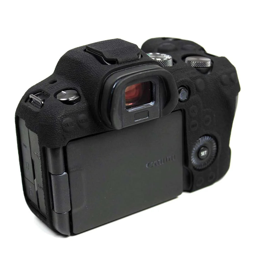Soft Silicone Case for Canon EOS R6 Camera - Black - 5