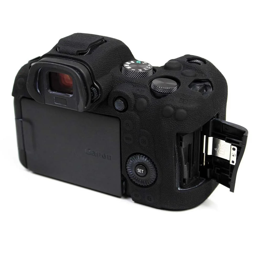 Soft Silicone Case for Canon EOS R6 Camera - Black - 6