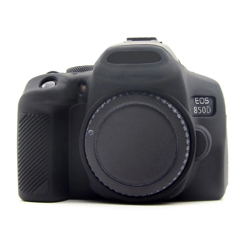 Soft Silicone Protective Camera Case for Canon EOS 850D - Black - 1