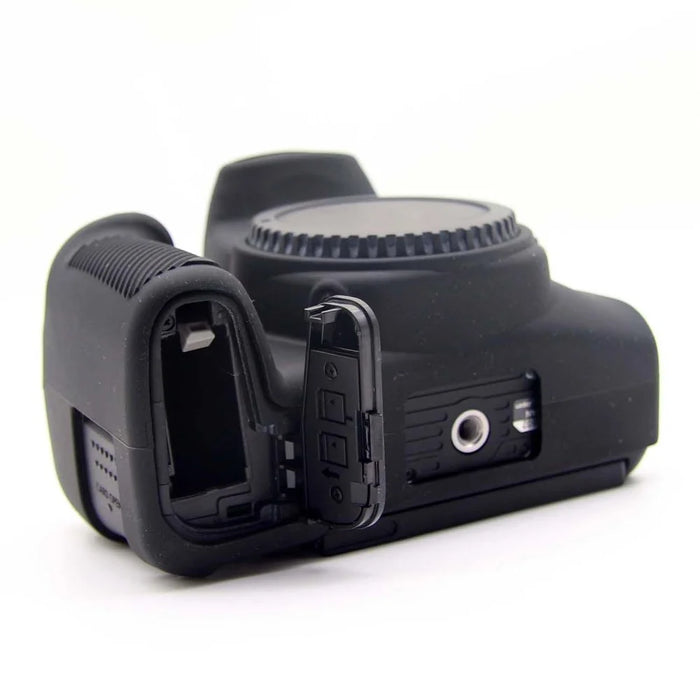 Soft Silicone Protective Camera Case for Canon EOS 850D - Black - 4