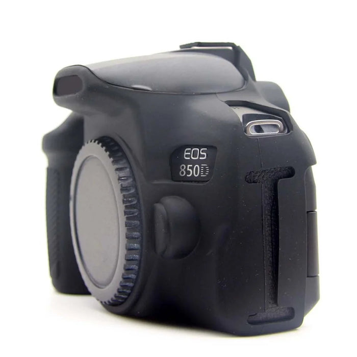 Soft Silicone Protective Camera Case for Canon EOS 850D - Black - 5