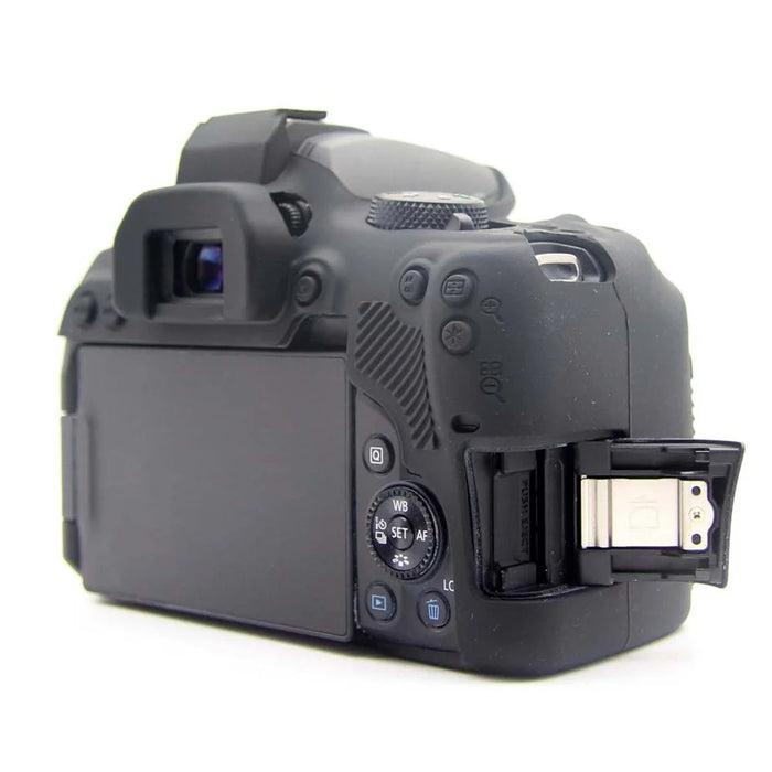 Soft Silicone Protective Camera Case for Canon EOS 850D - Black - 6