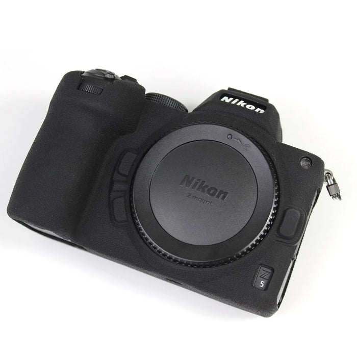 Soft Silicone Protective Camera Case Dustproof Shell for Nikon Z5 - Black - 3