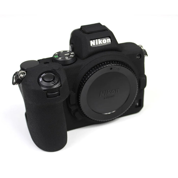 Soft Silicone Protective Camera Case Dustproof Shell for Nikon Z5 - Black - 4