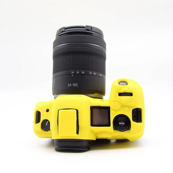 Soft Silicone Camera Protective Case for Canon EOS R5 - Yellow - 5