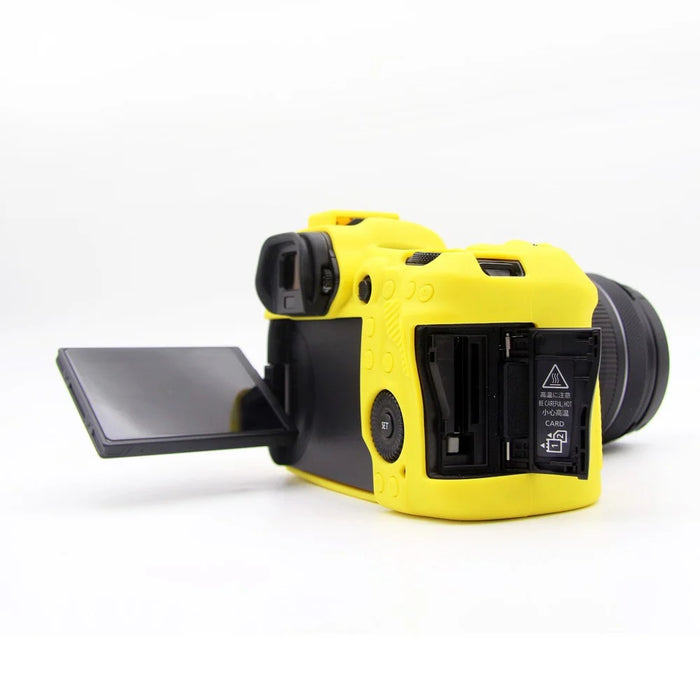 Soft Silicone Camera Protective Case for Canon EOS R5 - Yellow - 7