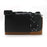 Camera Half Case PU Leather Bottom Protective Cover with Battery Opening for Sony A7C - Brown - 4