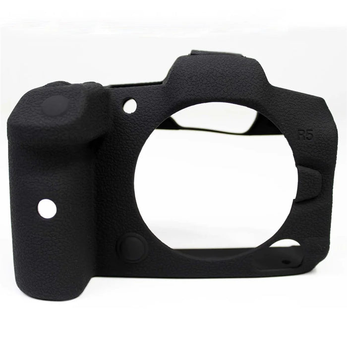 Soft Silicone Case Camera Protector Skin Bag Body Cover for Canon EOS R5 - Black - 2