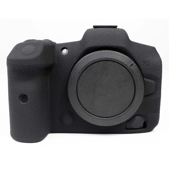 Soft Silicone Case Camera Protector Skin Bag Body Cover for Canon EOS R5 - Black - 3