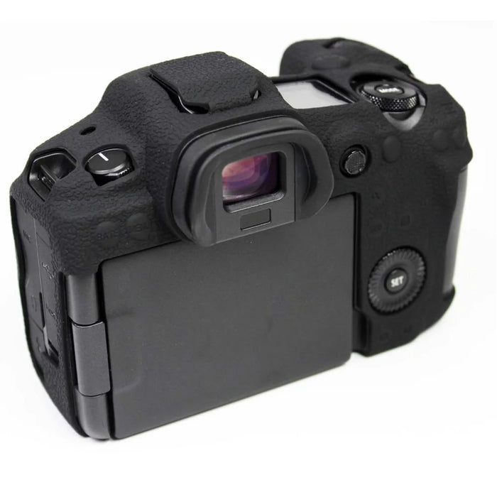 Soft Silicone Case Camera Protector Skin Bag Body Cover for Canon EOS R5 - Black - 7