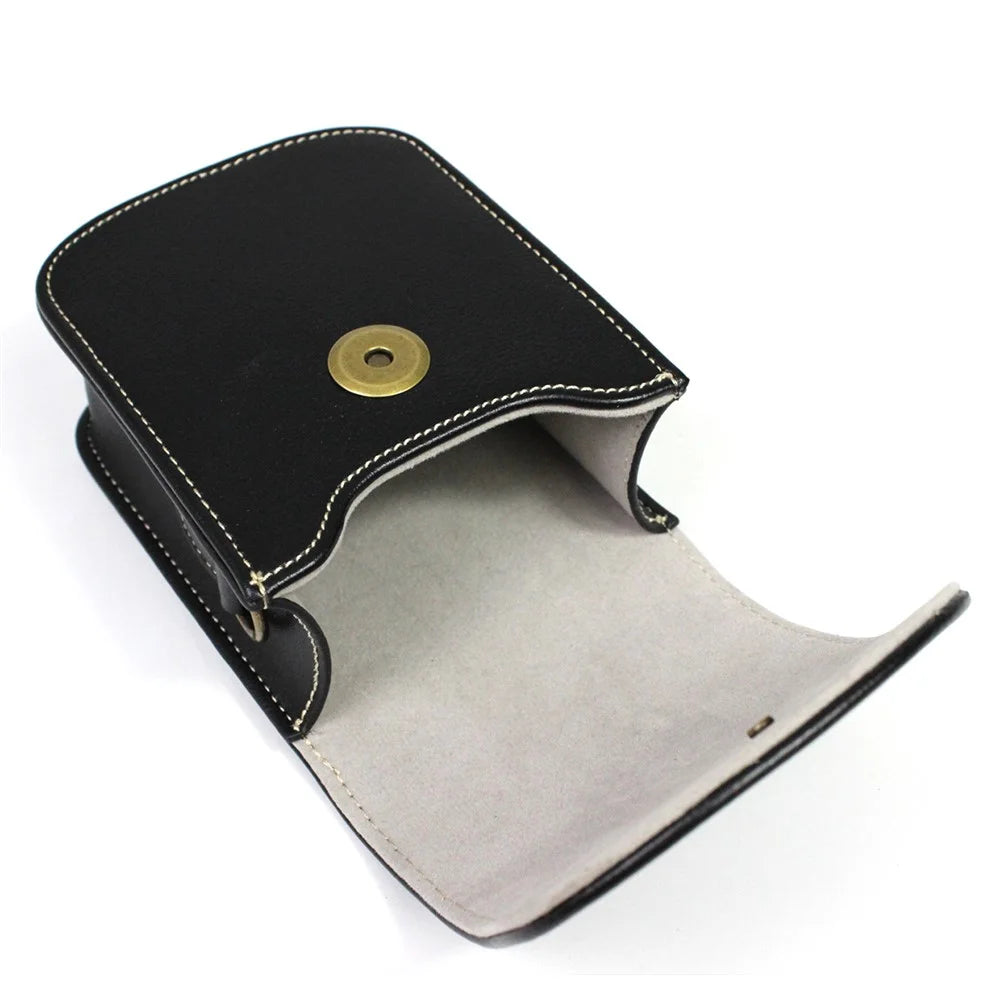 Camera Bag PU Leather Protective Case with Shoulder Strap for Canon Ricoh Sony Olympus - Red - 6
