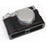 Genuine Leather Camera Half Body Cover Bottom Case Quick Release Plate Set for Fuji X100V - Litchi Texture Black - 1
