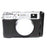 Genuine Leather Camera Half Body Cover Bottom Case Quick Release Plate Set for Fuji X100V - Litchi Texture Black - 4
