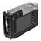 Genuine Leather Camera Half Body Cover Bottom Case Quick Release Plate Set for Fuji X100V - Litchi Texture Black - 5