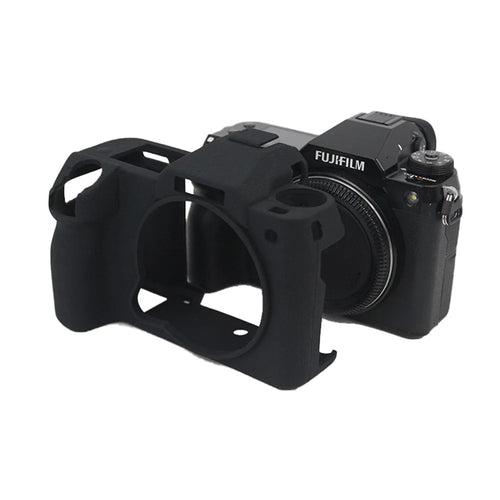 Soft Silicone Camera Case Protector SLR Camera Body Sleeve Cover for Fujifilm GFX 100S - Black - 1