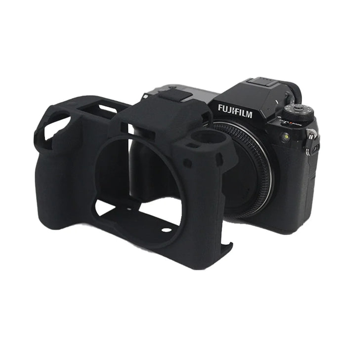 Soft Silicone Camera Case Protector SLR Camera Body Sleeve Cover for Fujifilm GFX 100S - Black - 1
