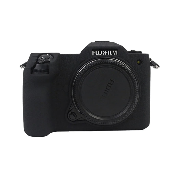 Soft Silicone Camera Case Protector SLR Camera Body Sleeve Cover for Fujifilm GFX 100S - Black - 3