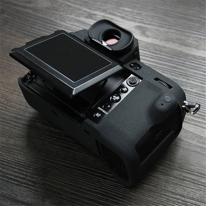 Soft Silicone Camera Case Protector SLR Camera Body Sleeve Cover for Fujifilm GFX 100S - Black - 4