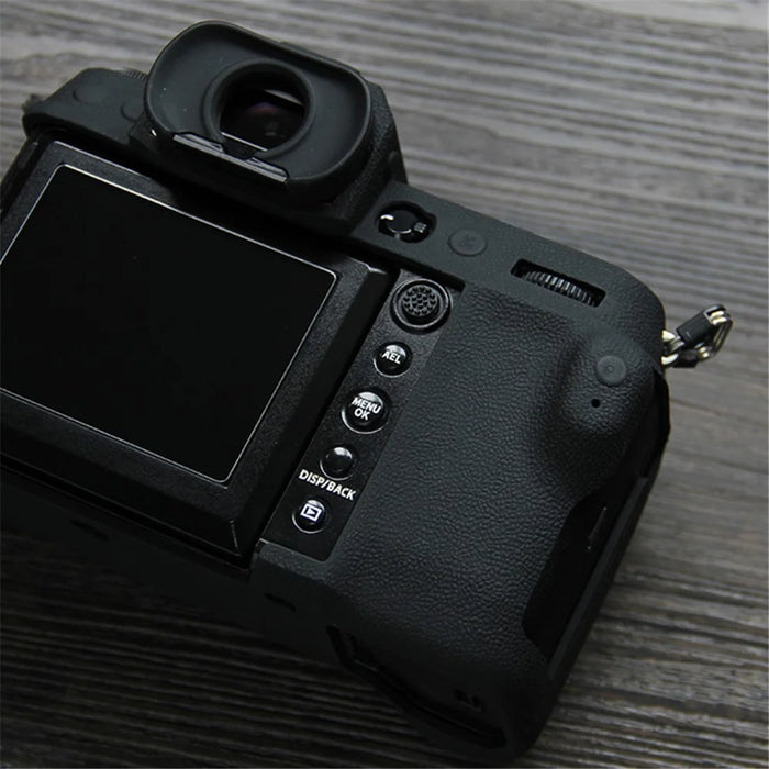 Soft Silicone Camera Case Protector SLR Camera Body Sleeve Cover for Fujifilm GFX 100S - Black - 6