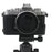 Genuine Leather Camera Bottom Case Protective Half Body Cover with Battery Opening for Nikon Z fc - Black - 7