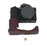 Genuine Leather Camera Bottom Case Protective Half Body Cover with Battery Opening for Sony ZV-E10 - Coffee - 2