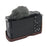 Genuine Leather Camera Bottom Case Protective Half Body Cover with Battery Opening for Sony ZV-E10 - Coffee - 3