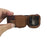 Genuine Leather Camera Bottom Case Protective Half Body Cover with Battery Opening for Sony ZV-E10 - Coffee - 4